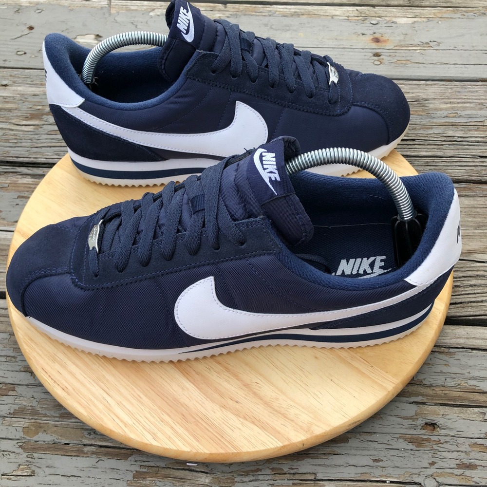 Nike Cortez Basic Nylon Obsidian Blue Mens 11 US Navy 819720-411 Rare Streetwear - Picture 11 of 13